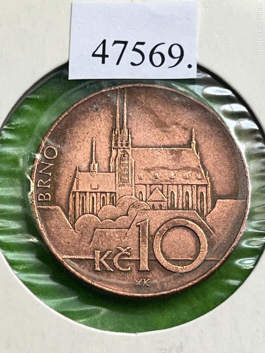 Monedas antiguas de Europa: Republica Checa 10 coronas 1993, Chequia