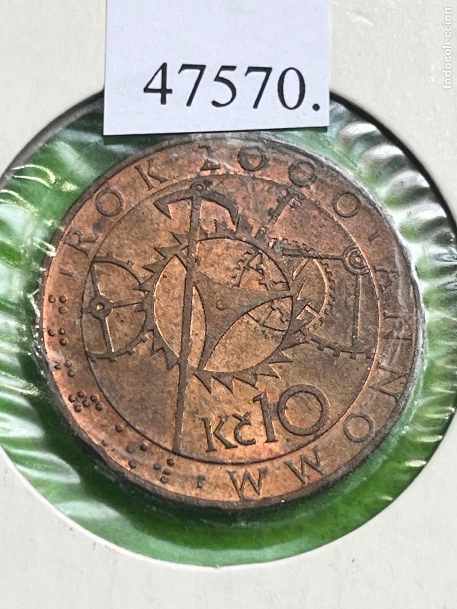 Monedas antiguas de Europa: Republica Checa 10 coronas 2000, Chequia