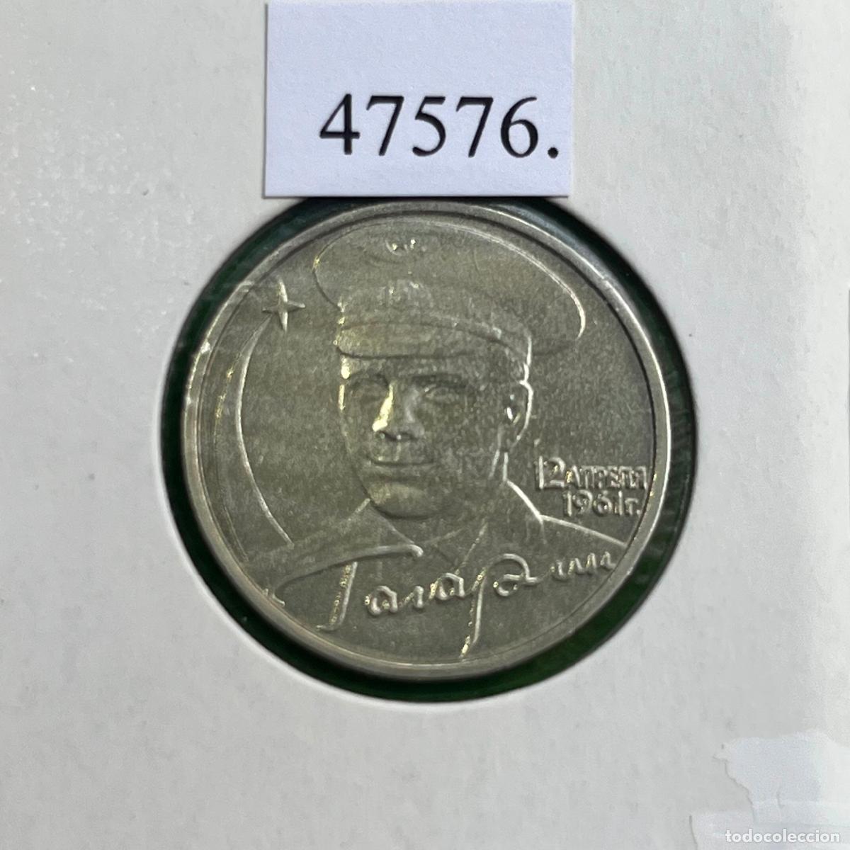 Monedas antiguas de Europa: Rusia 2 rublos 2001, Yuri Gagarin
