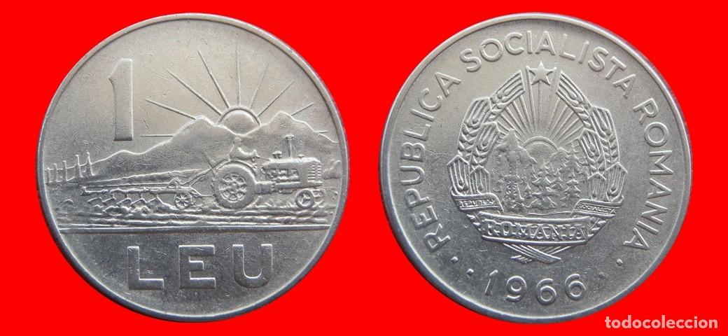 Monedas antiguas de Europa: 1 LEU 1966 RUMANIA-151436
