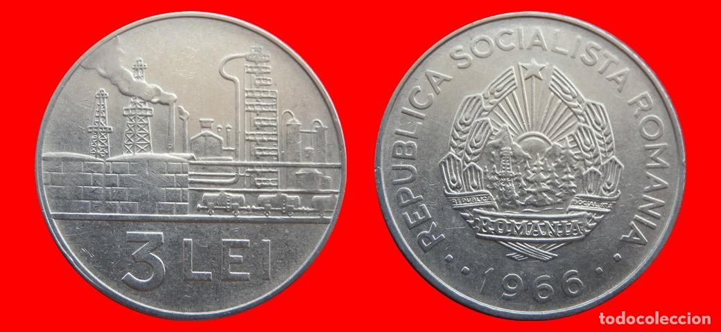 Monedas antiguas de Europa: 3 LEU LEI 1966 RUMANIA-151438