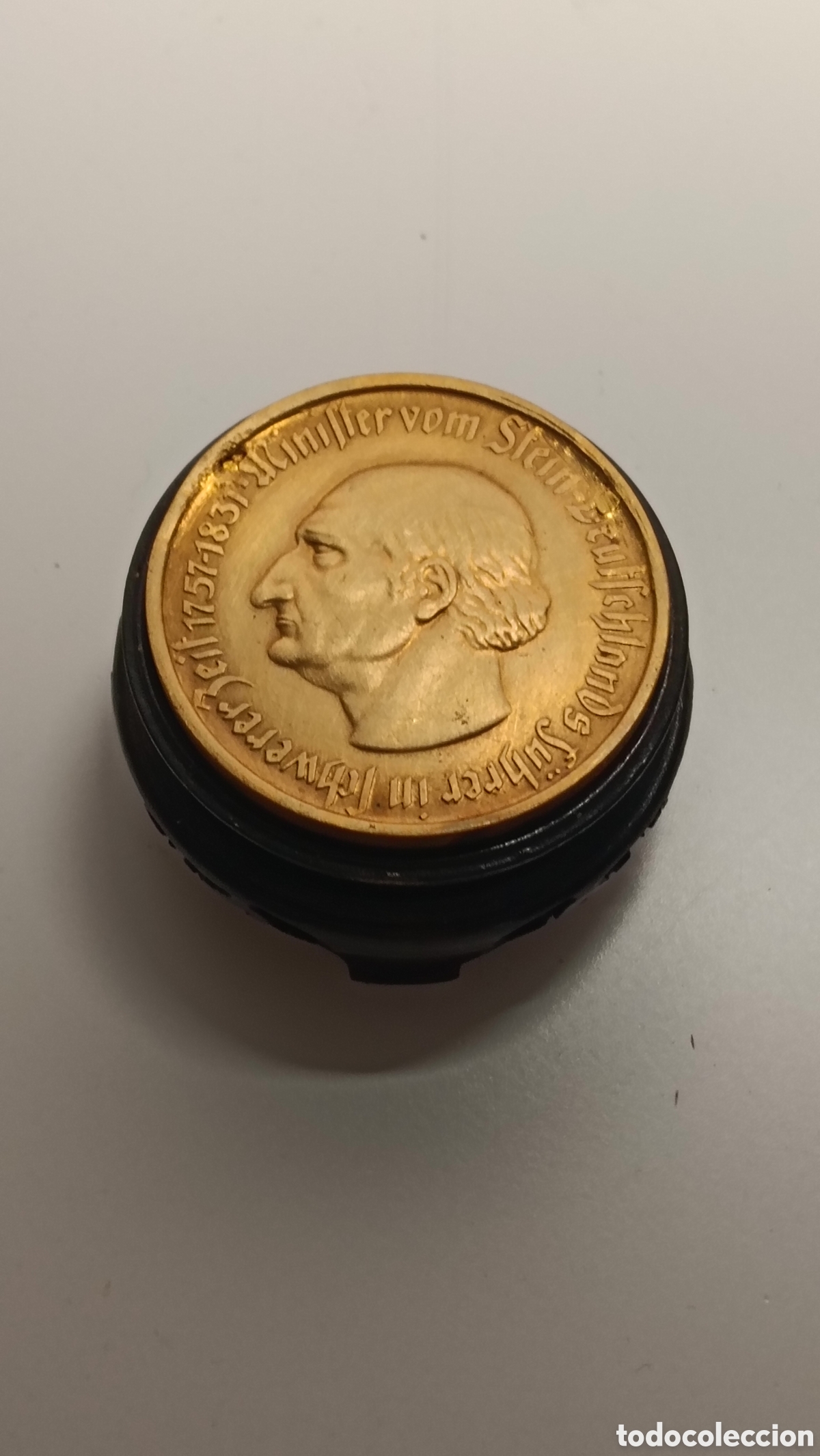 Monedas antiguas de Europa: Medalla Moneda 1000 marcos Ministro Freiherr vom Stein Alemania 1923