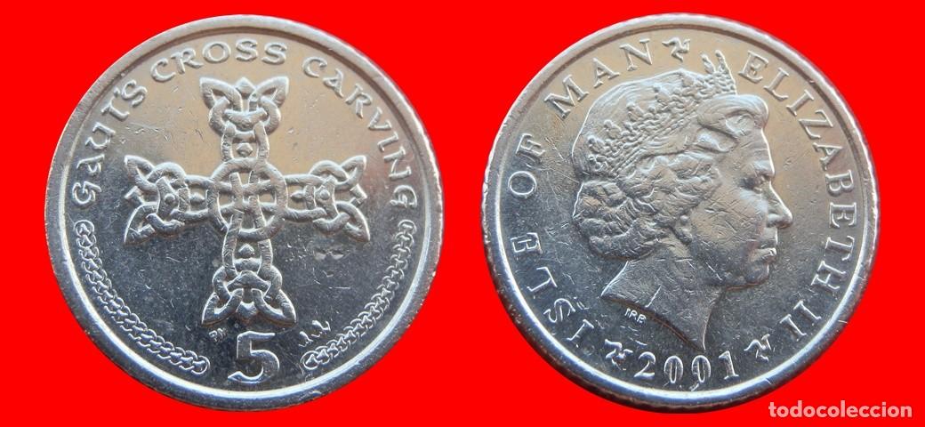Monedas antiguas de Europa: 5 PENIQUES PENCE 2001 ISLA DE MAN-151452