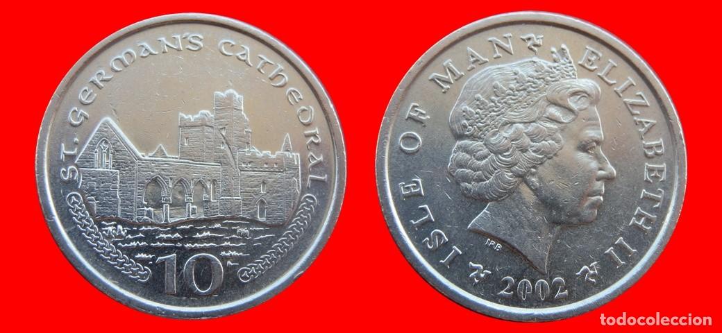 Monedas antiguas de Europa: 10 PENIQUES PENCE 2002 ISLA DE MAN-151455
