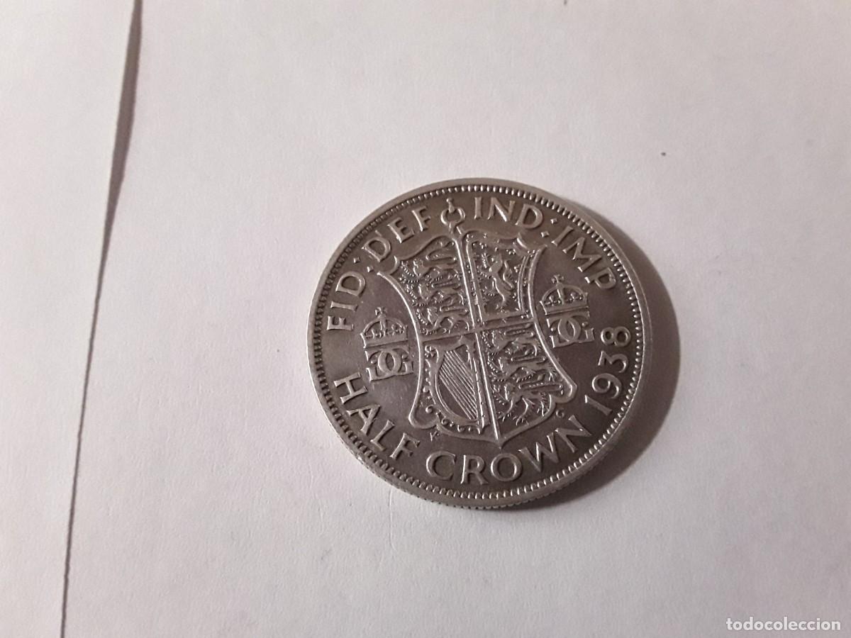Monedas antiguas de Europa: LOTE INGLATERRA - HALF CROWN DE PLATA A&Ntilde;O 1938.