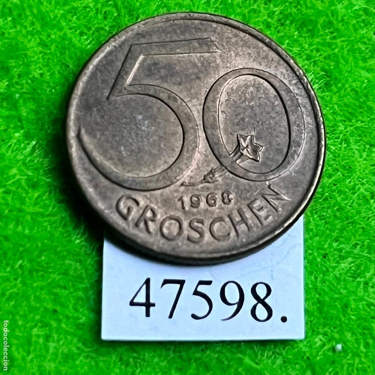 Monedas antiguas de Europa: Austria 50 groschen 1968
