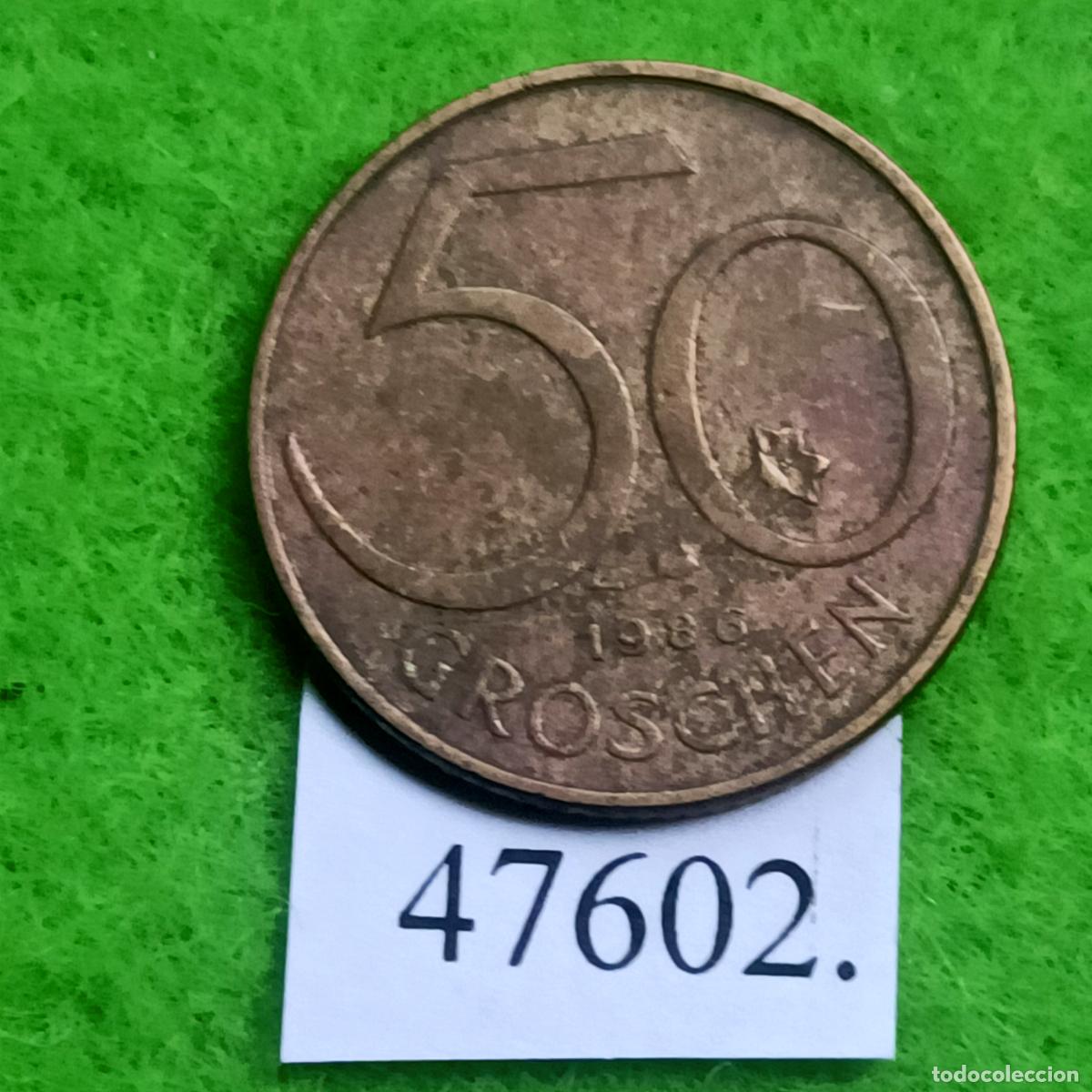 Monedas antiguas de Europa: Austria 50 groschen 1986