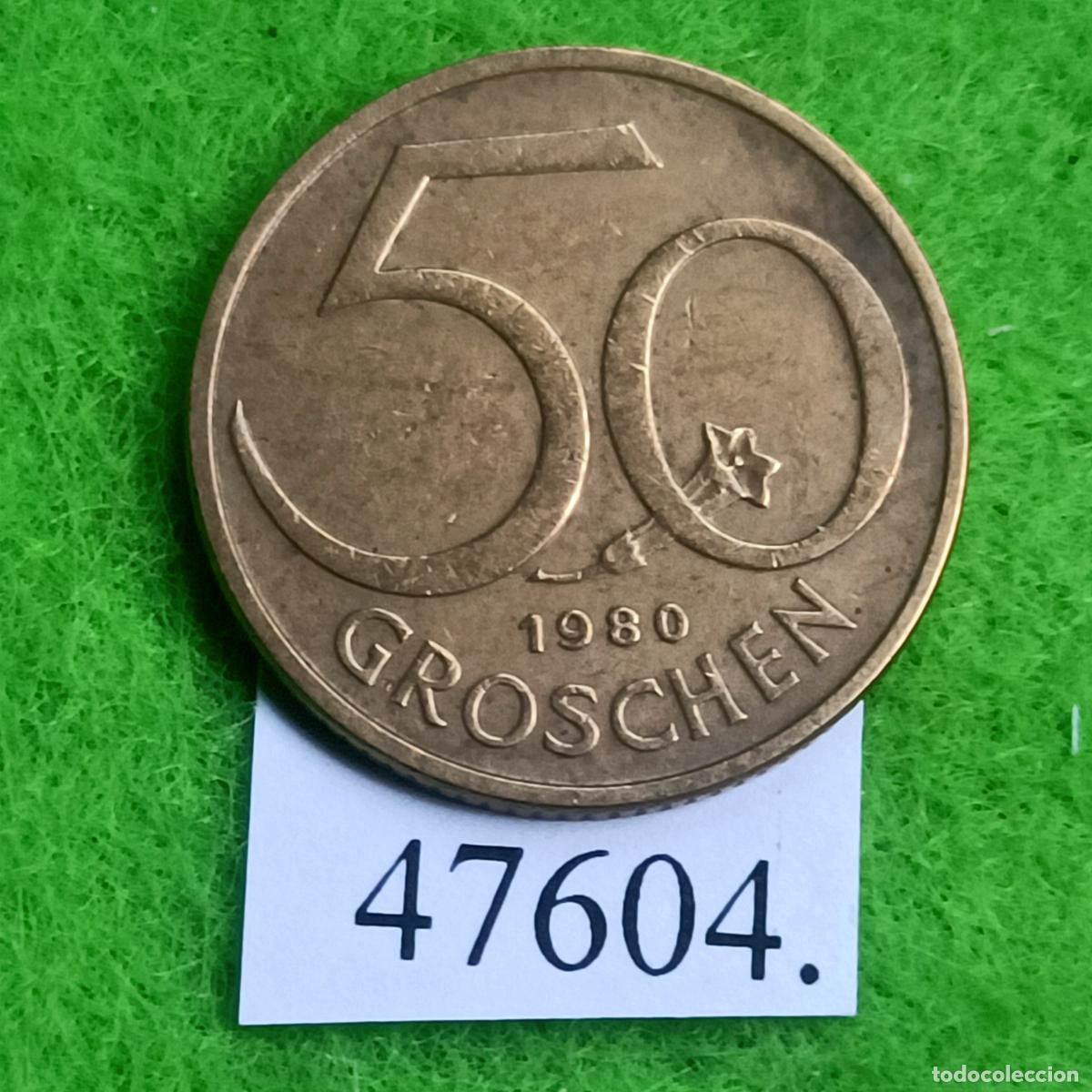 Monedas antiguas de Europa: Austria 50 groschen 1980