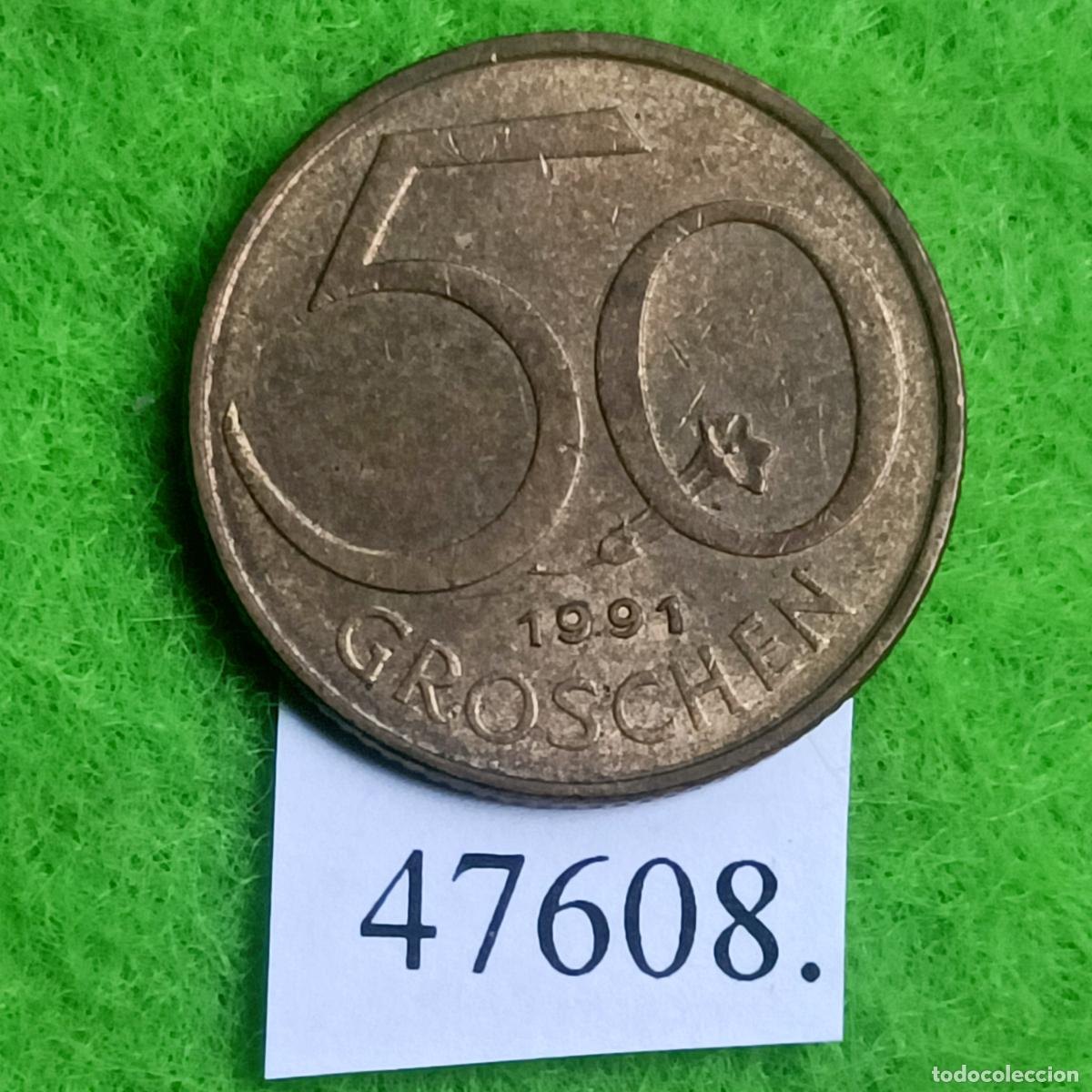 Monedas antiguas de Europa: Austria 50 groschen 1991