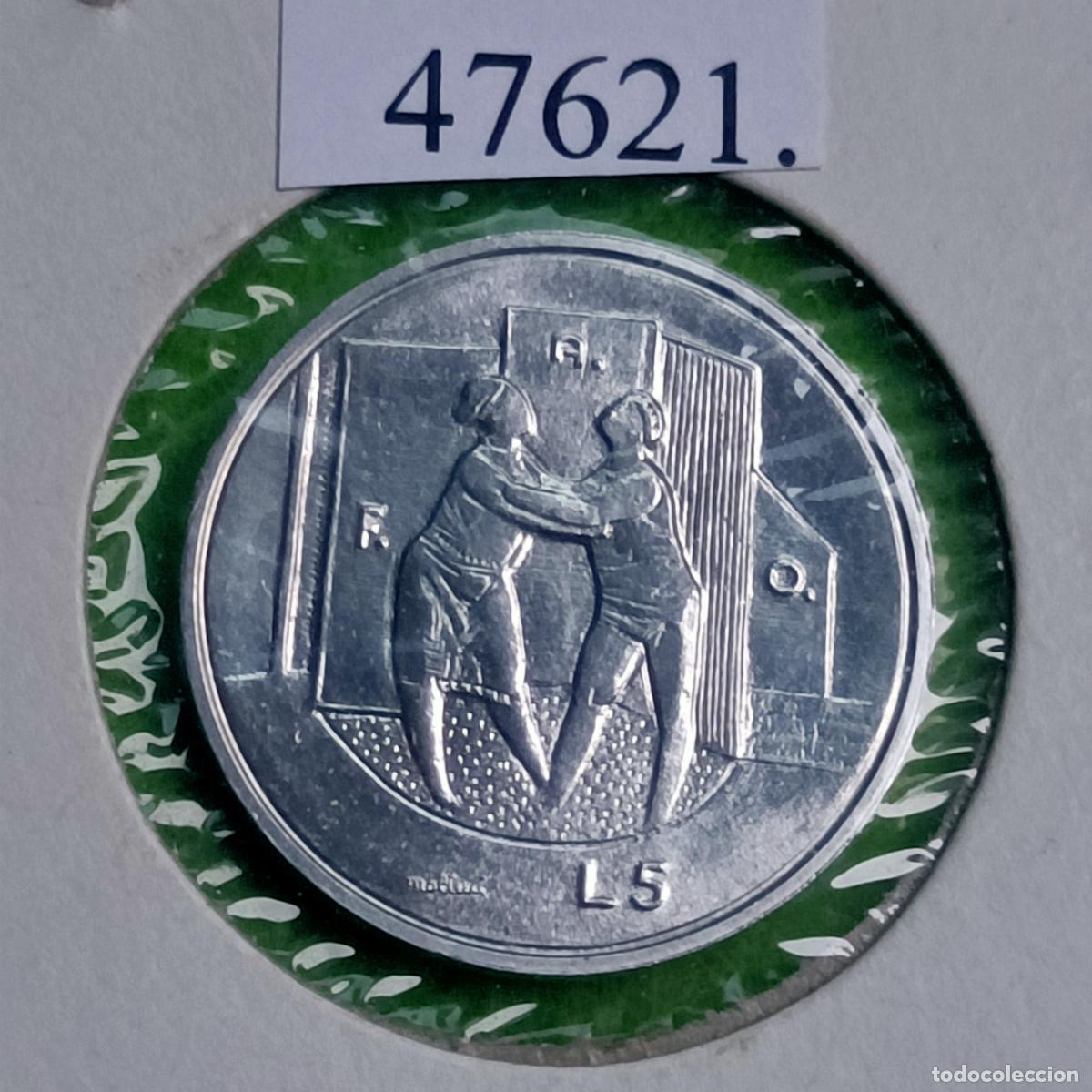 Monedas antiguas de Europa: San Marino 5 liras 1976, FAO