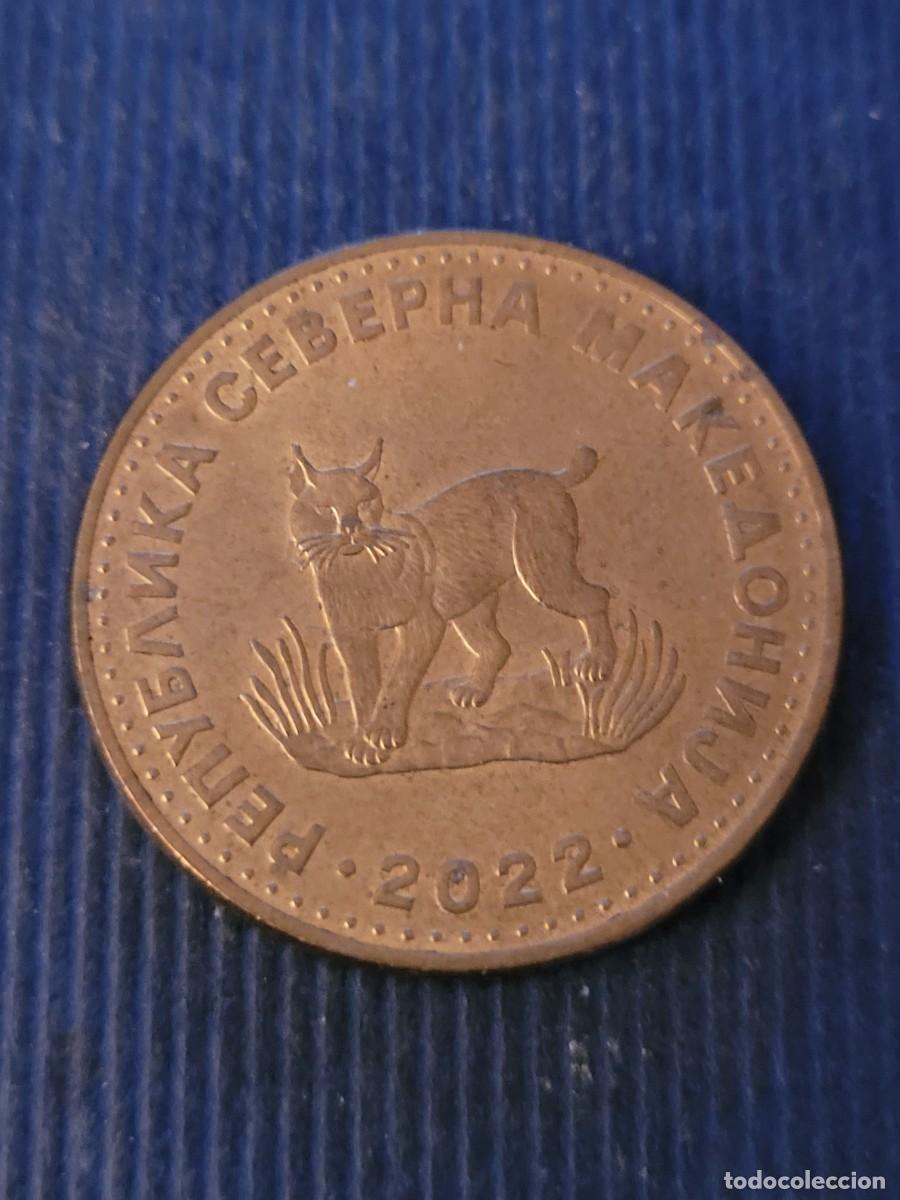 Monedas antiguas de Europa: Moneda 5 dinares 2022 Macedonia del Norte