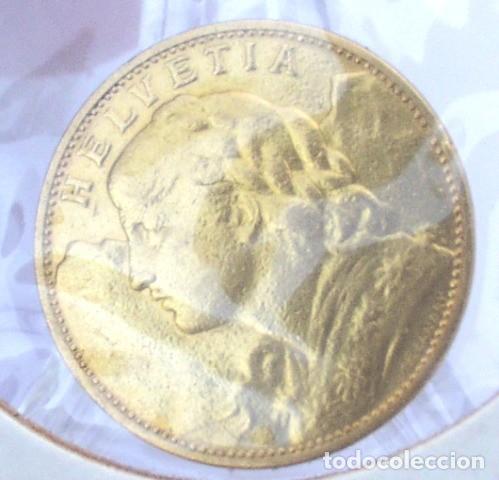 Monedas antiguas de Europa: SUIZA 20 FRANCOS 1914 - ORO LEY ,900 VRENELI