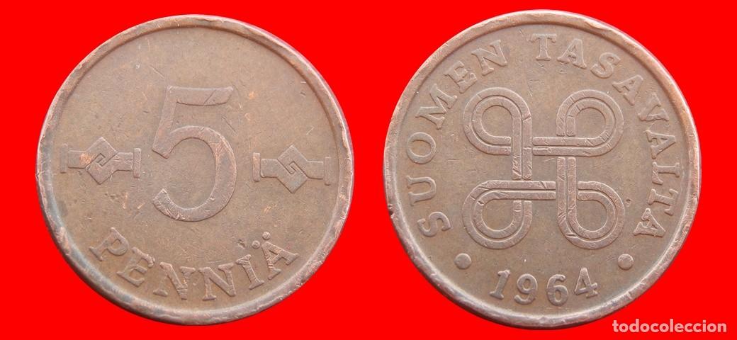 Monedas antiguas de Europa: 5 PENNIA 1964 FINLANDIA-151459