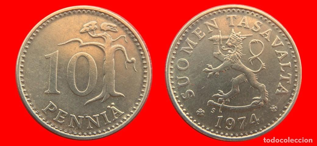 Monedas antiguas de Europa: 10 PENNIA 1974 FINLANDIA-151461