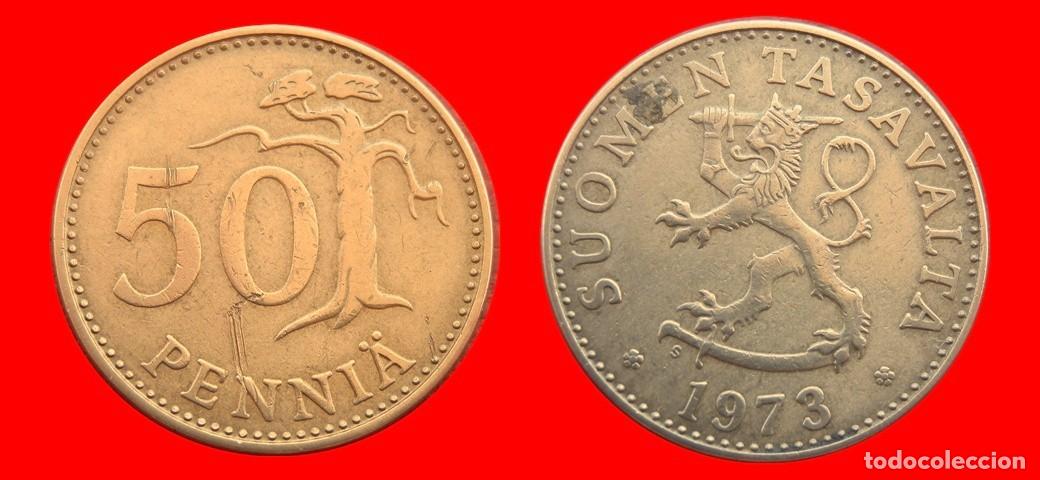 Monedas antiguas de Europa: 50 PENNIA 1973 FINLANDIA-151469