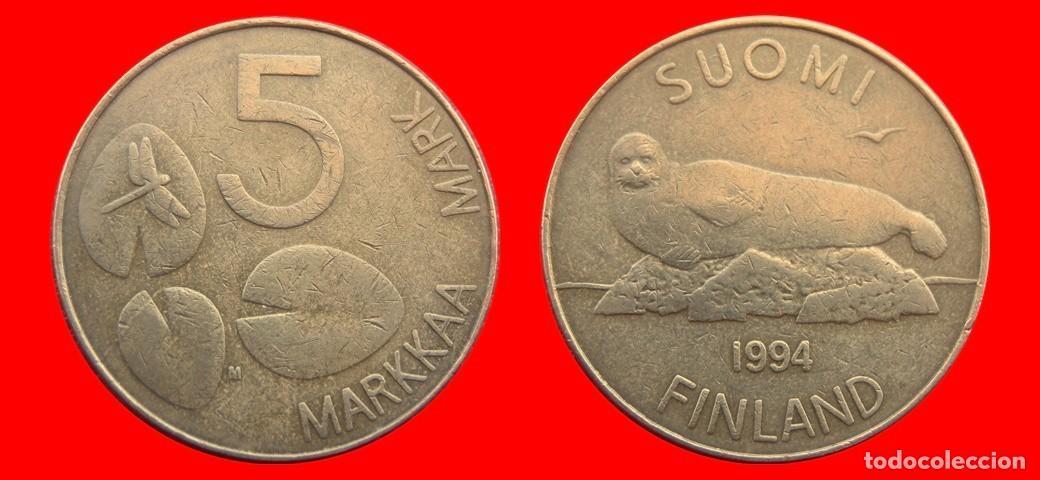 Monnaies anciennes de Europe: 5 MARCOS 1994 FINLANDIA-151476