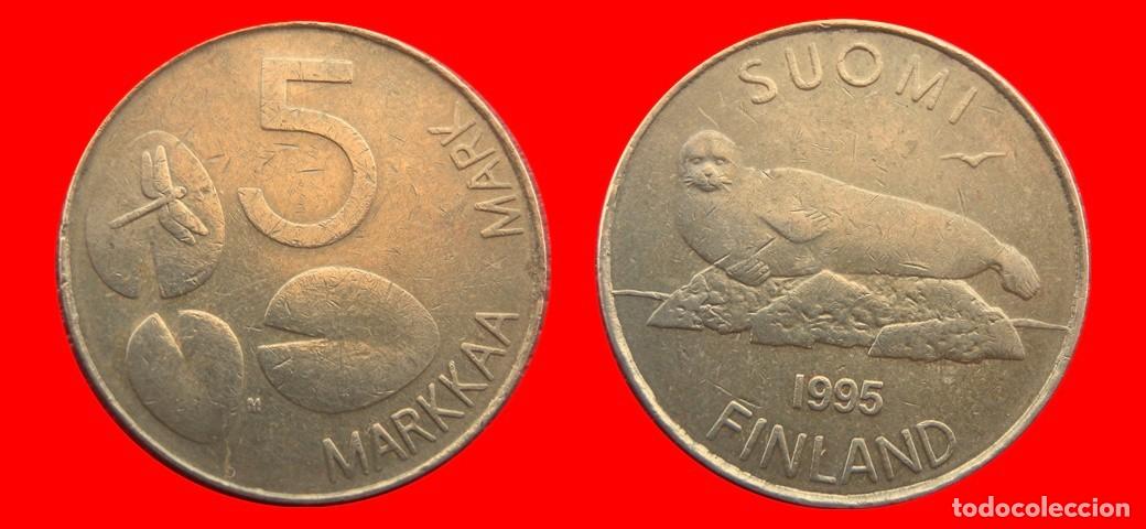 Monnaies anciennes de Europe: 5 MARCOS 1995 FINLANDIA-151477