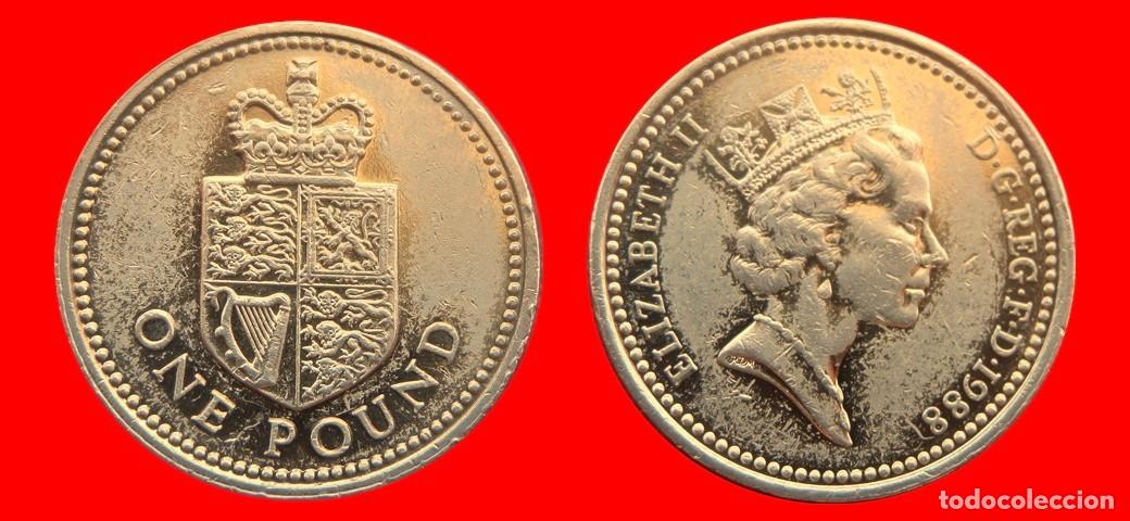 Monedas antiguas de Europa: 1 LIBRA POUND 1988 INGLATERRA REINO UNIDO-151479