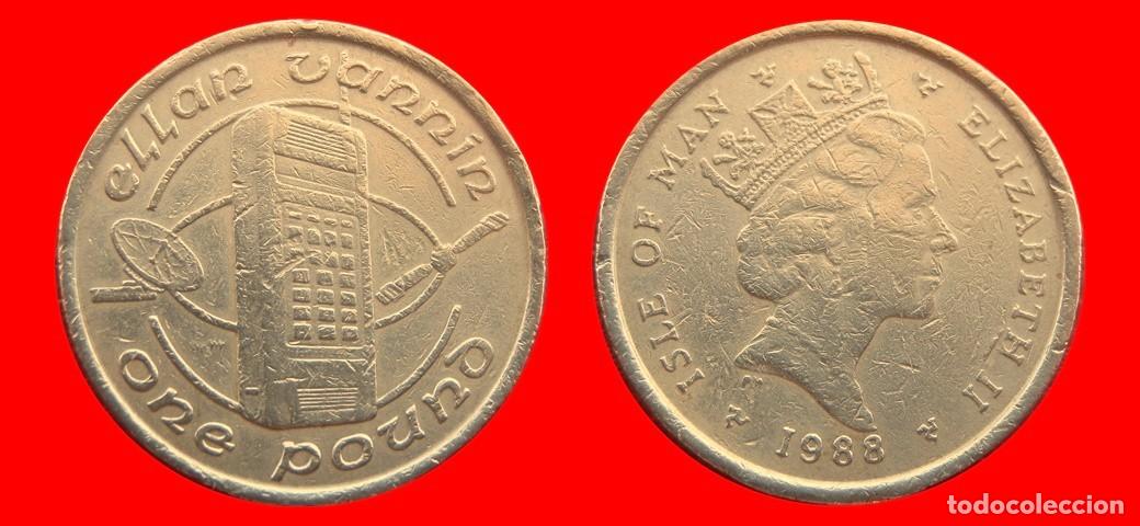 Monedas antiguas de Europa: 1 LIBRA POUND 1988 ISLA DE MAN-151487