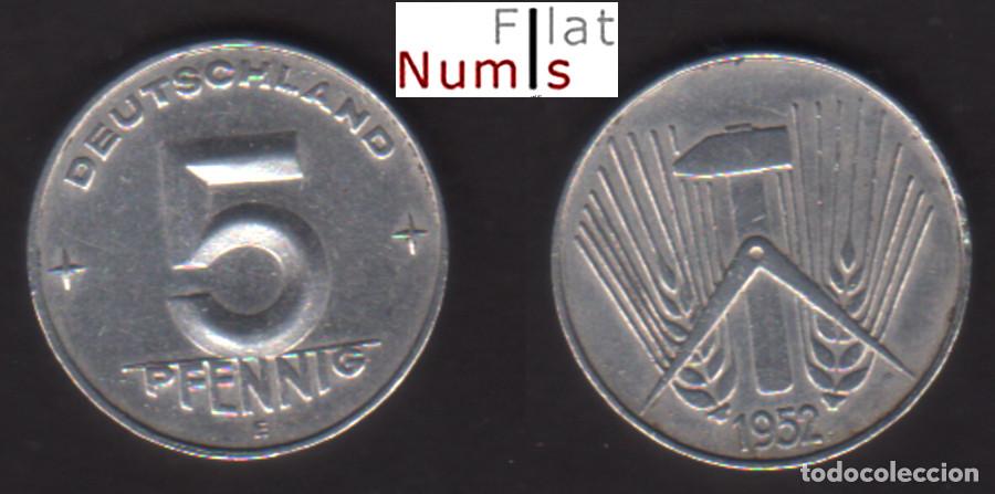 Monedas antiguas de Europa: ALEMANIA - 5 PFENNIG - ALUMINIO - E. B. C++