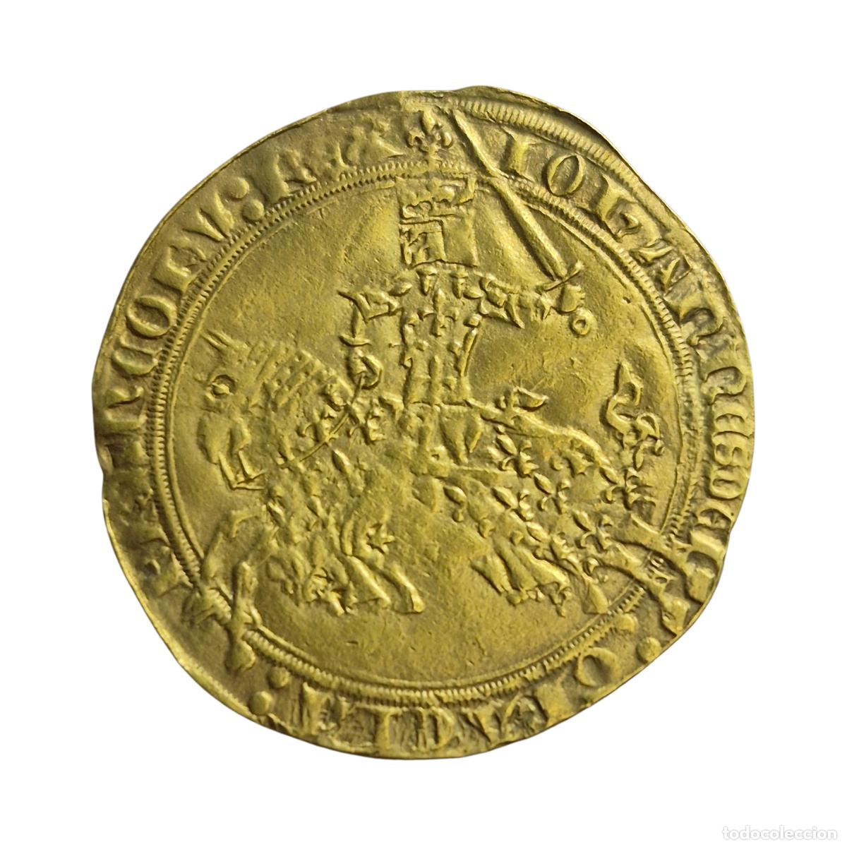Monedas antiguas de Europa: NT/ FRANCIA JUAN II LE BON FRANC &Agrave; CHEVAL ORO 1350-1364 (M1441)
