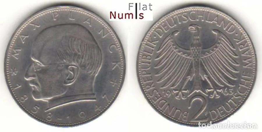 Monnaies anciennes de Europe: ALEMANIA - 2 MARCOS - 1963F - NO CIRCULADA - CUPRO/N&Iacute;QUEL