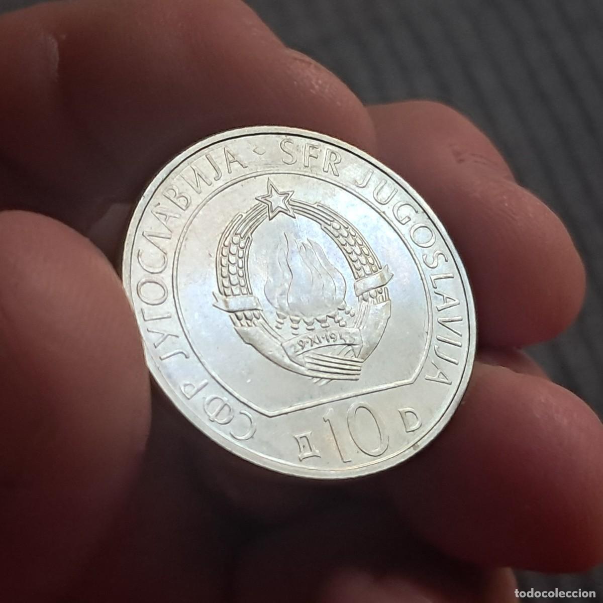 Monedas antiguas de Europa: MONEDA DE YUGOSLAVIA 10 DINARA 1983 S/C, (40 Aniversario batalla del r&iacute;o Neretva) KM# 96.