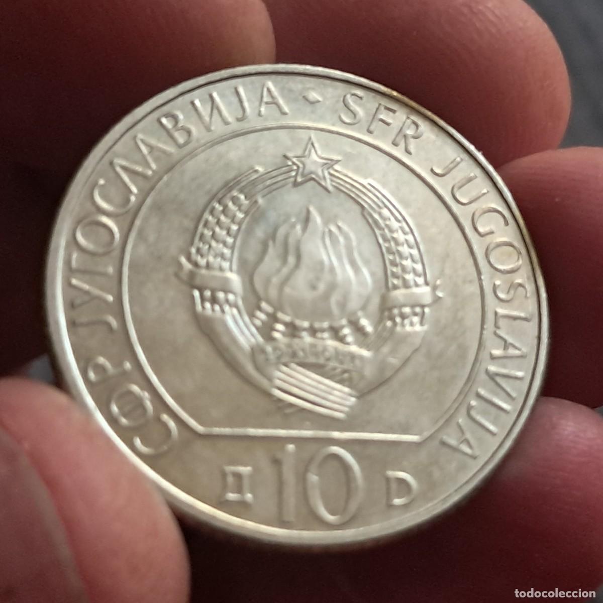 Monedas antiguas de Europa: MONEDA DE YUGOSLAVIA 10 DINARA 1983 S/C, (40 Aniversario batalla del r&iacute;o Sutjeska) KM# 97.1.