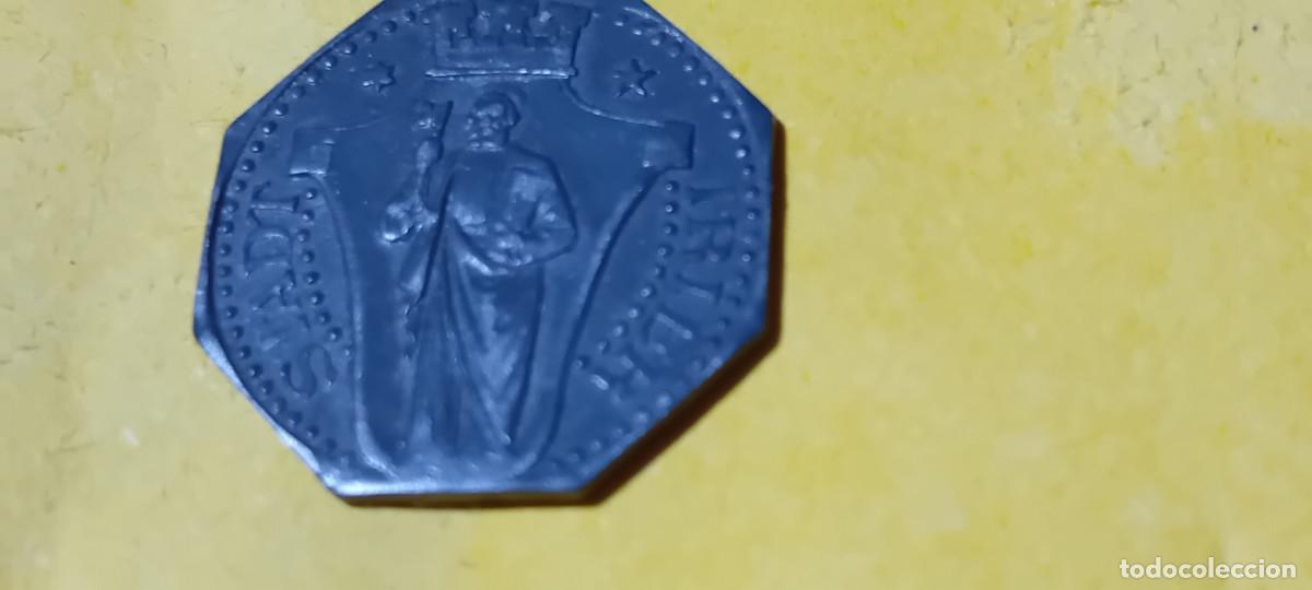 Monedas antiguas de Europa: TRIER 5 PFG SIN FECHA CINC, NOTGELD, BONITA PATINA NEGRA