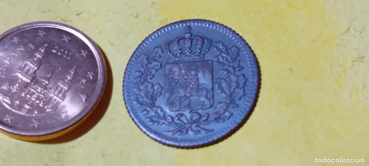 Monedas antiguas de Europa: BADEN 1PFG 1853, MONEDA DE COBRE