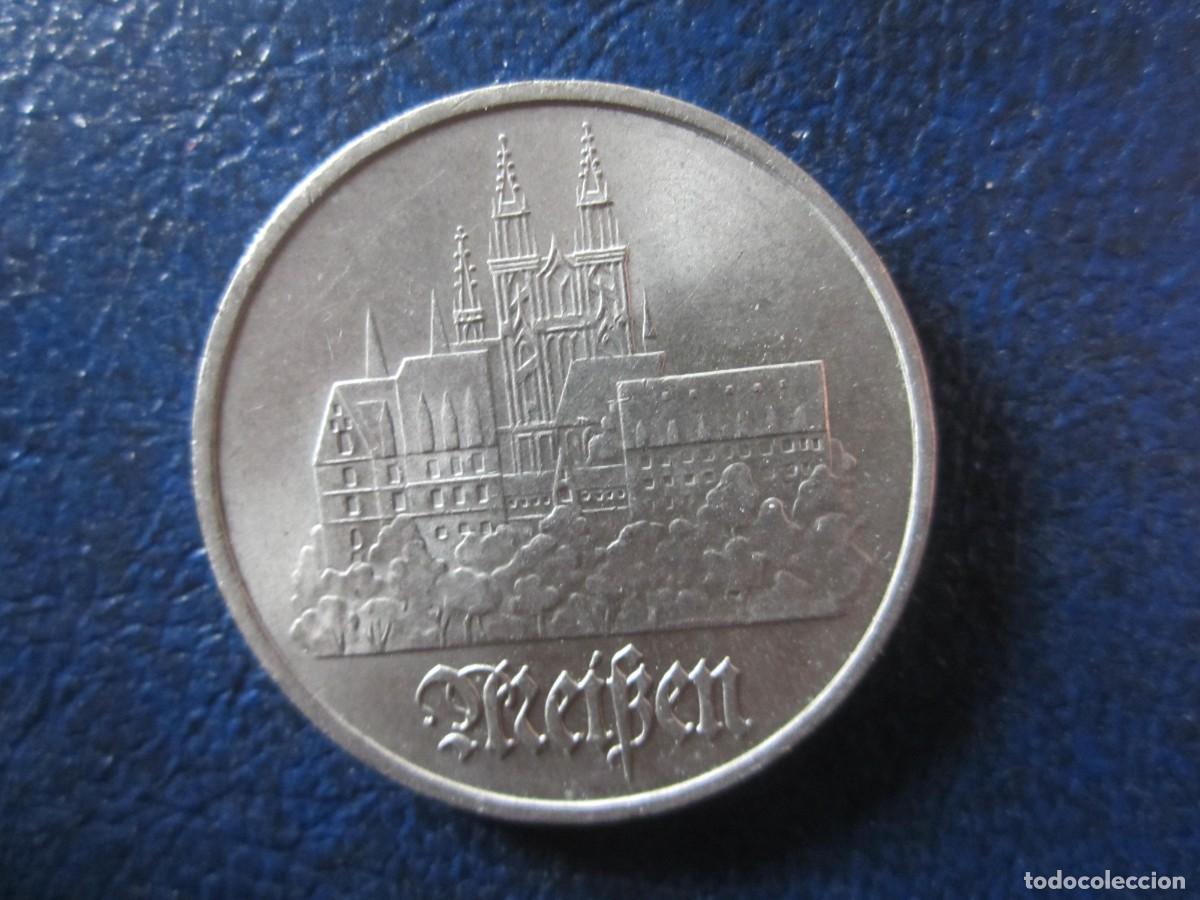 Monedas antiguas de Europa: Alemania Oriental RDA DDR 5 Marcos 1972 Meissen