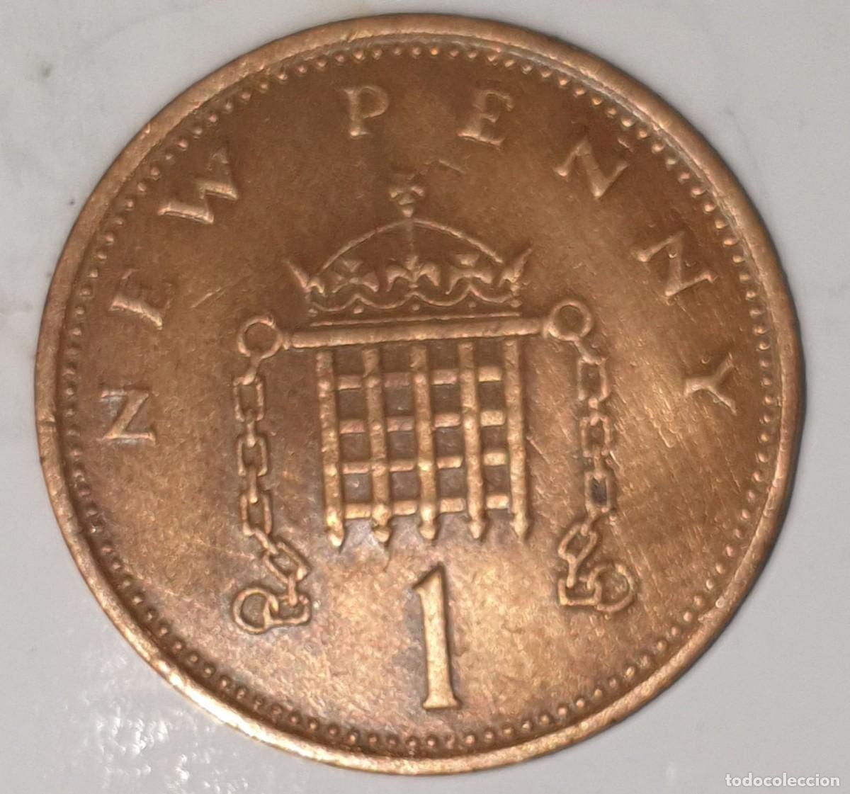 Monedas antiguas de Europa: Reino Unido 1 New Penny 1978 &ndash; Isabel II (Elizabeth II)