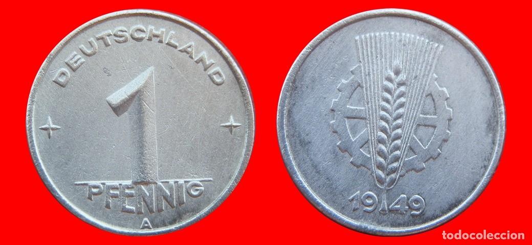 Monedas antiguas de Europa: 1 PFENNIG 1949A ALEMANIA REPUBLICA DEMOCRATICA DDR-151513