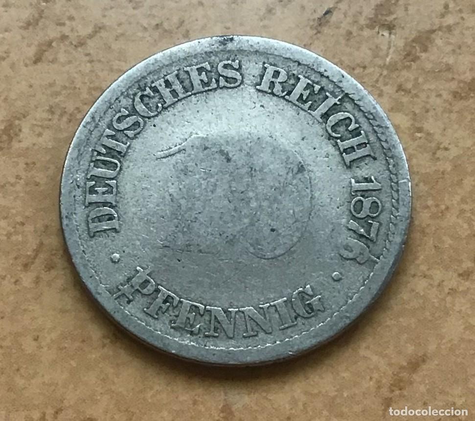Monedas antiguas de Europa: 10 pfenning de Alemania. A&ntilde;o 1876