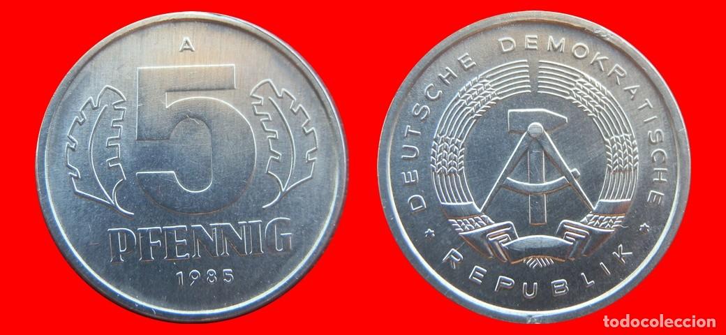 Monedas antiguas de Europa: 5 PFENNIG 1985A ALEMANIA REPUBLICA DEMOCRATICA DDR-151524