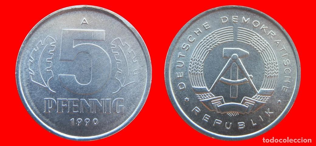 Monedas antiguas de Europa: 5 PFENNIG 1990A ALEMANIA REPUBLICA DEMOCRATICA DDR-151526