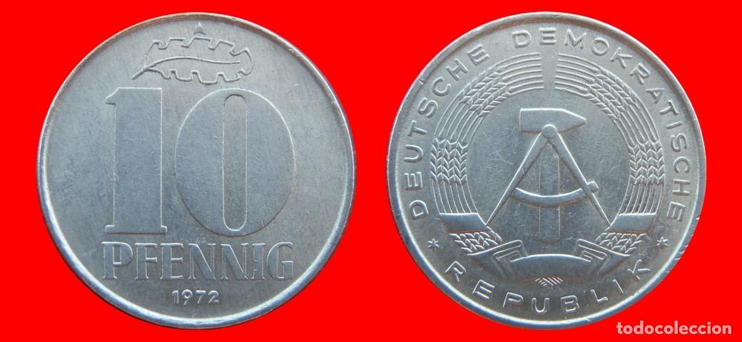 Monedas antiguas de Europa: 10 PFENNIG 1972A ALEMANIA REPUBLICA DEMOCRATICA DDR-151528