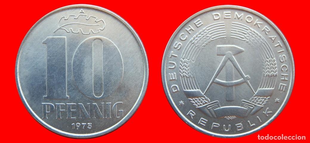 Monedas antiguas de Europa: 10 PFENNIG 1973A ALEMANIA REPUBLICA DEMOCRATICA DDR-151529