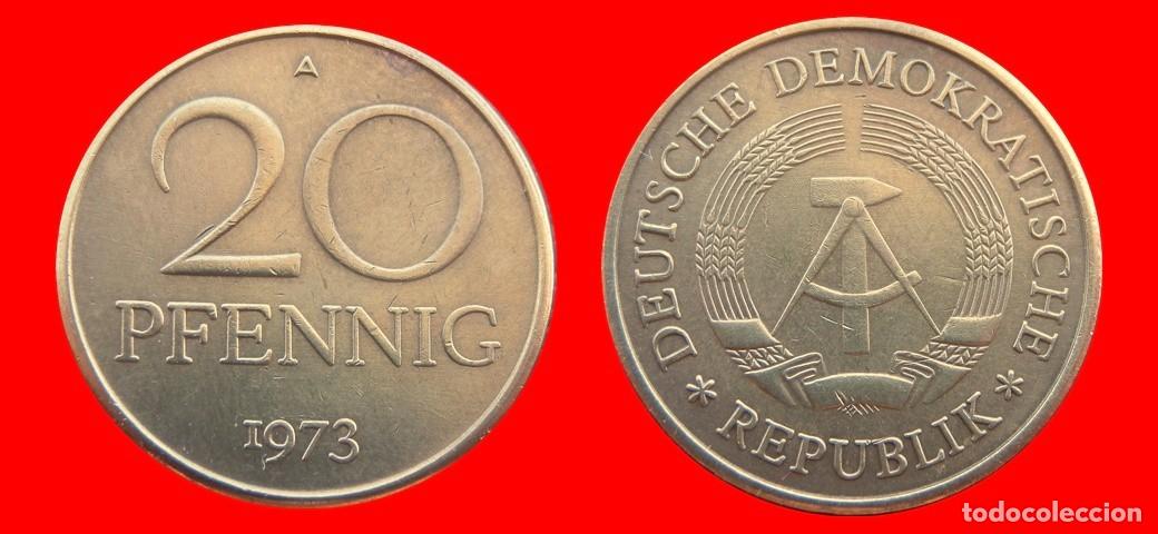 Monedas antiguas de Europa: 20 PFENNIG 1973A ALEMANIA REPUBLICA DEMOCRATICA DDR-151532