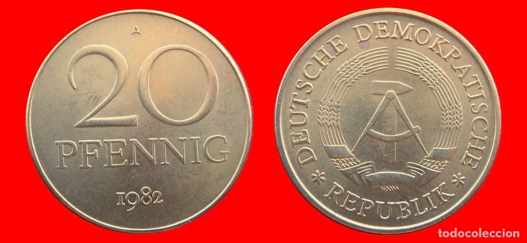 Monedas antiguas de Europa: 20 PFENNIG 1982A ALEMANIA REPUBLICA DEMOCRATICA DDR-151535