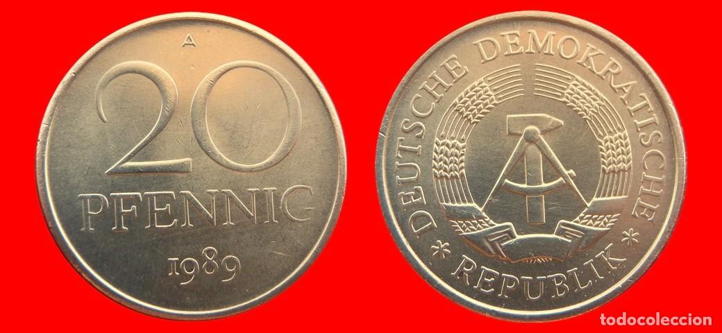 Monedas antiguas de Europa: 20 PFENNIG 1989A ALEMANIA REPUBLICA DEMOCRATICA DDR-151536