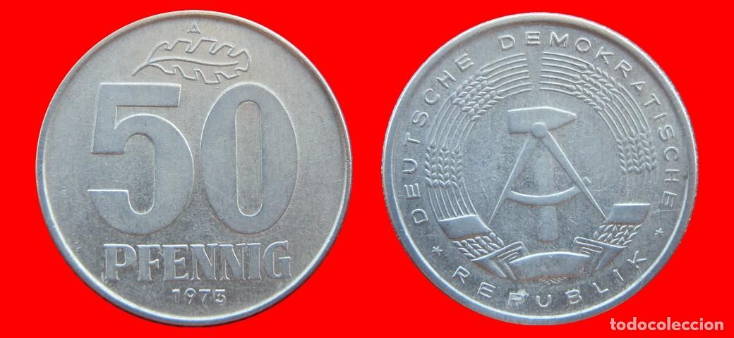 Monedas antiguas de Europa: 50 PFENNIG 1973A ALEMANIA REPUBLICA DEMOCRATICA DDR-151537