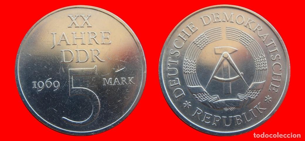 Monedas antiguas de Europa: 5 MARCOS 1969 ALEMANIA REPUBLICA DEMOCRATICA DDR-151541