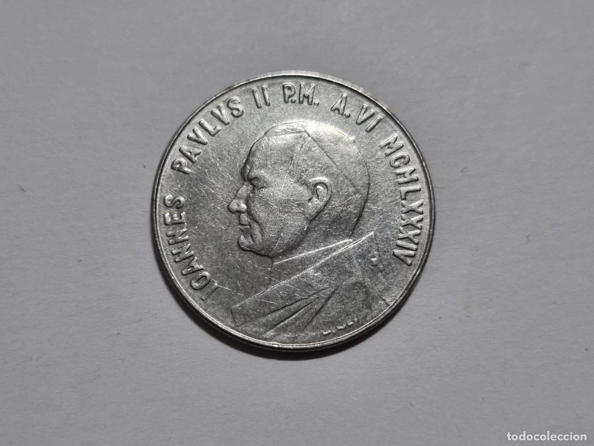 Monedas antiguas de Europa: Moneda Ciudad del Vaticano 100 Liras Juan Pablo II 1984 Ioannes Pavlvs II