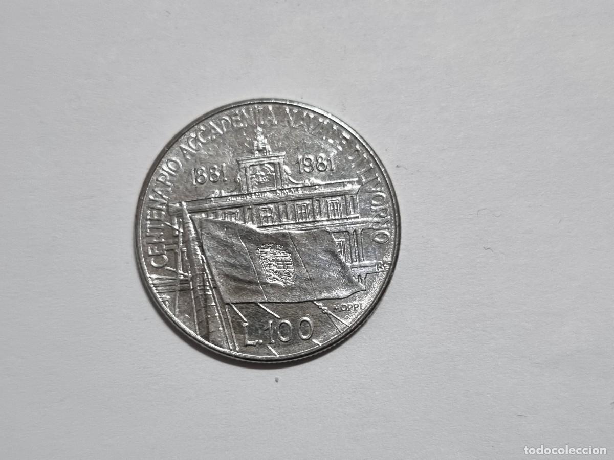 Monedas antiguas de Europa: Moneda Republica Italiana Italia 100 Liras Centenario Conmemorativa 1881-1981