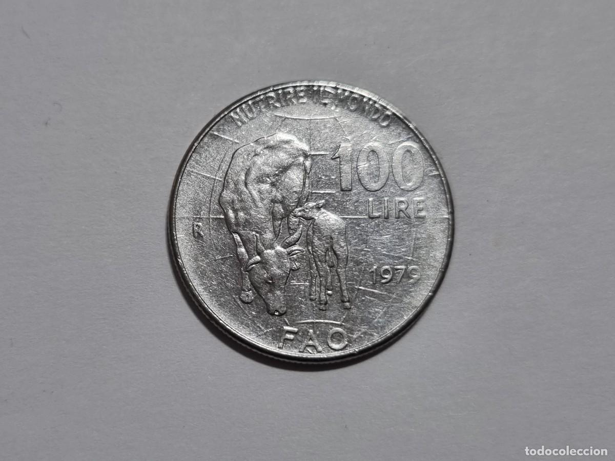 Monedas antiguas de Europa: Moneda Republica Italiana Italia 100 Lira FAO 1979 Coleccionista Coleccionar