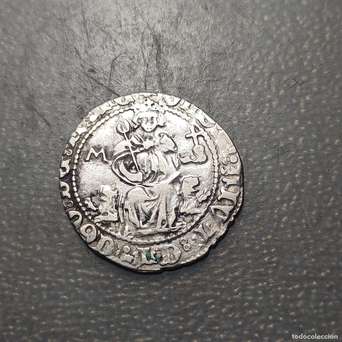 Monnaies anciennes de Europe: ITALIA NAPOLES FERDINANDO I 1 CARLINO (1458-1462) PLATA SILVER