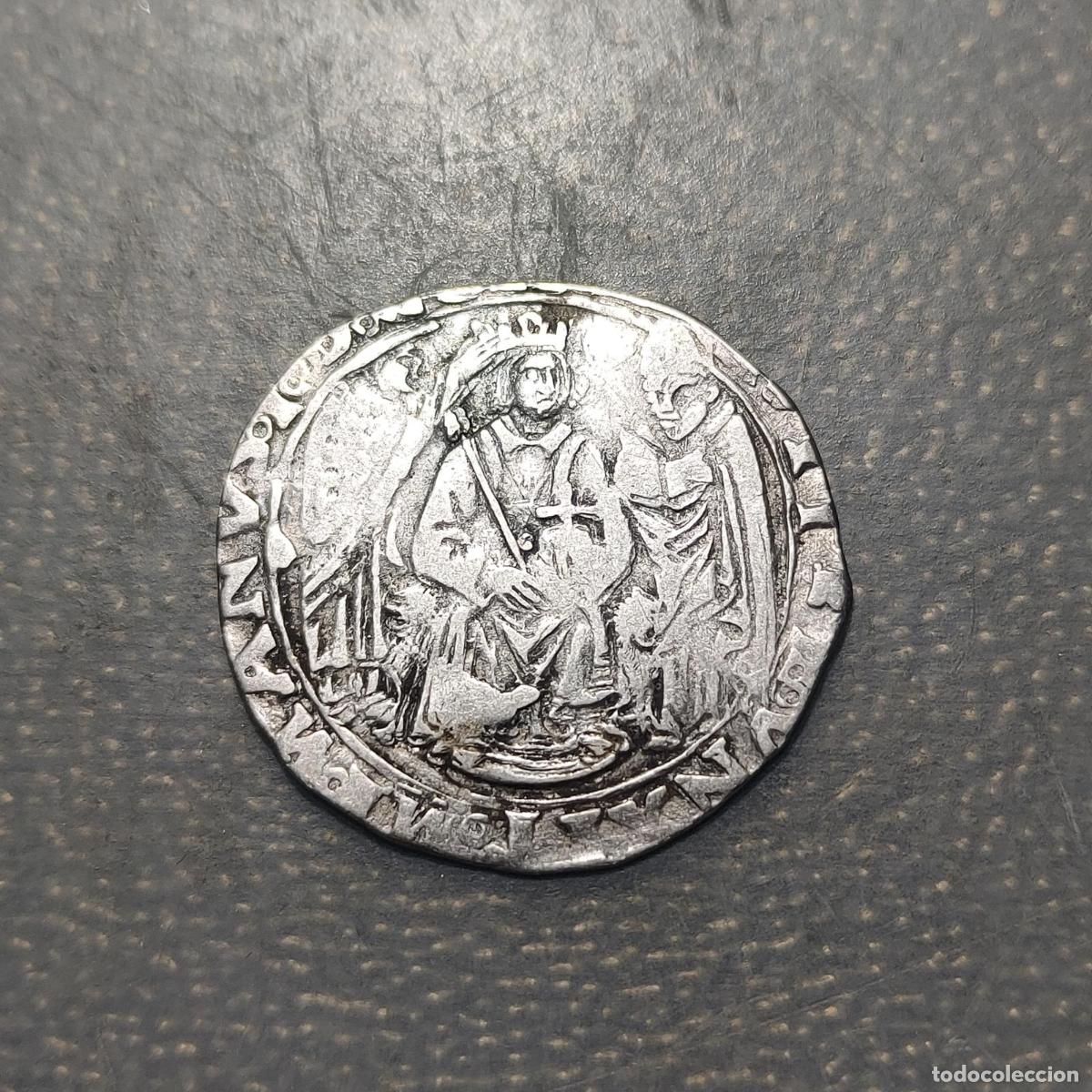 Monedas antiguas de Europa: ITALIA NAPOLES 1 CORONATO 1494 PLATA SILVER