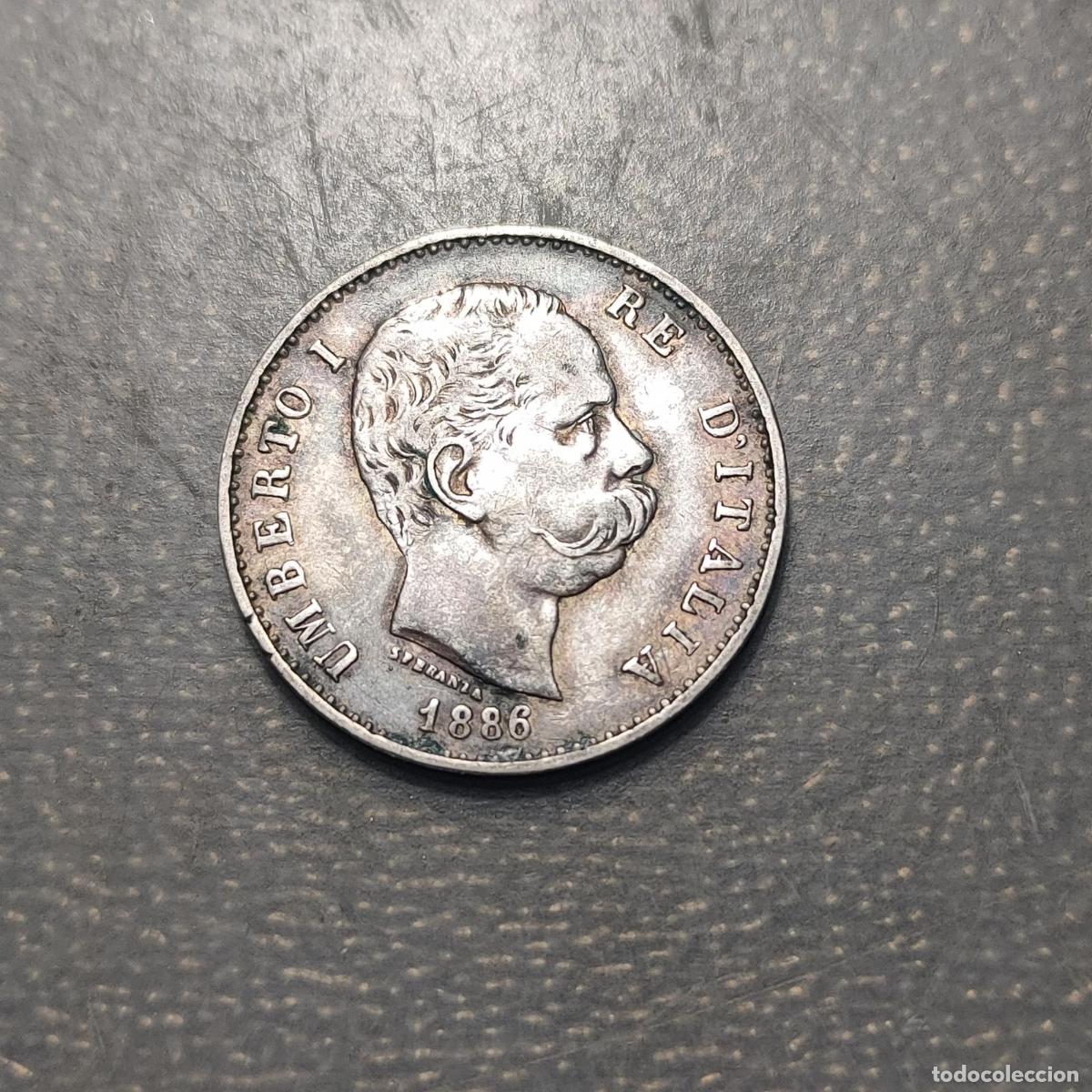 Monedas antiguas de Europa: ITALIA REINO UMBERTO I HUMBERTO I 1 LIRA 1886 MBC