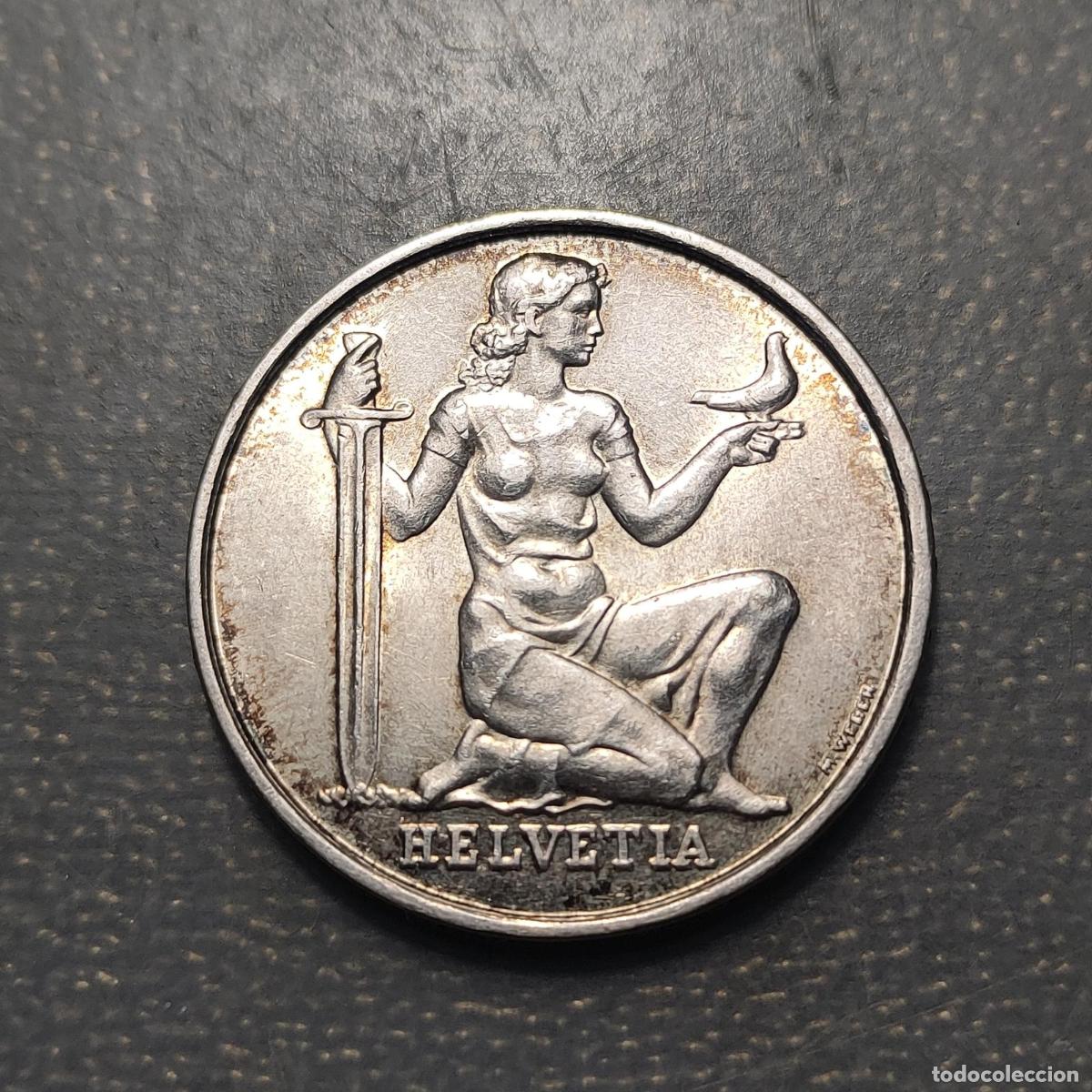 Monedas antiguas de Europa: SUIZA SWITZERLAND 5 FRANCOS 5 FRANCS 1956 EBC+/SC-
